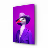 Bird Vogue Glass Wall Art|| Designer's Collection.