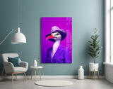 Bird Vogue Glass Wall Art|| Designer's Collection.