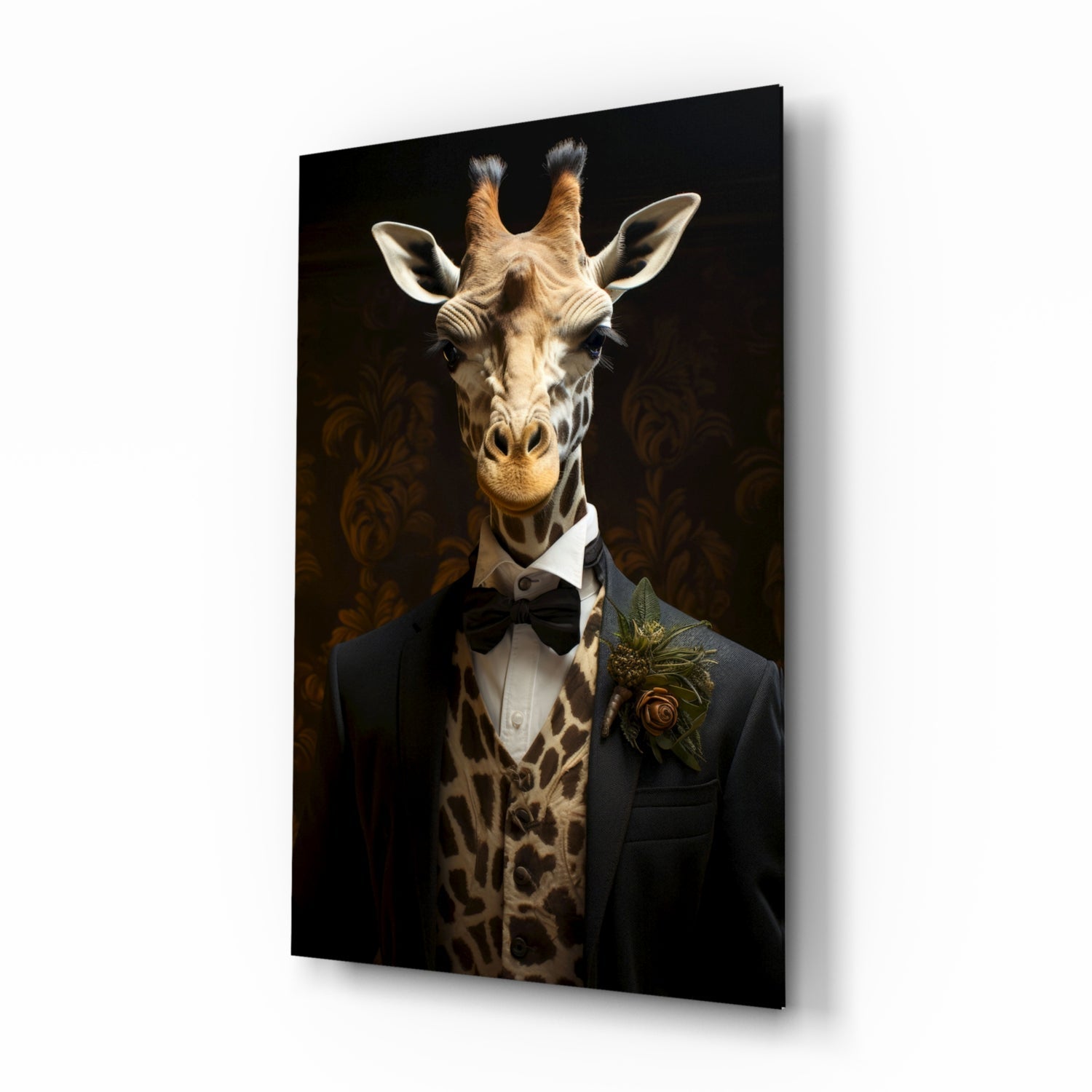 Gentleman Glass Wall Art|| Designer's Collection.