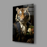 Gentleman Glass Wall Art|| Designer's Collection.