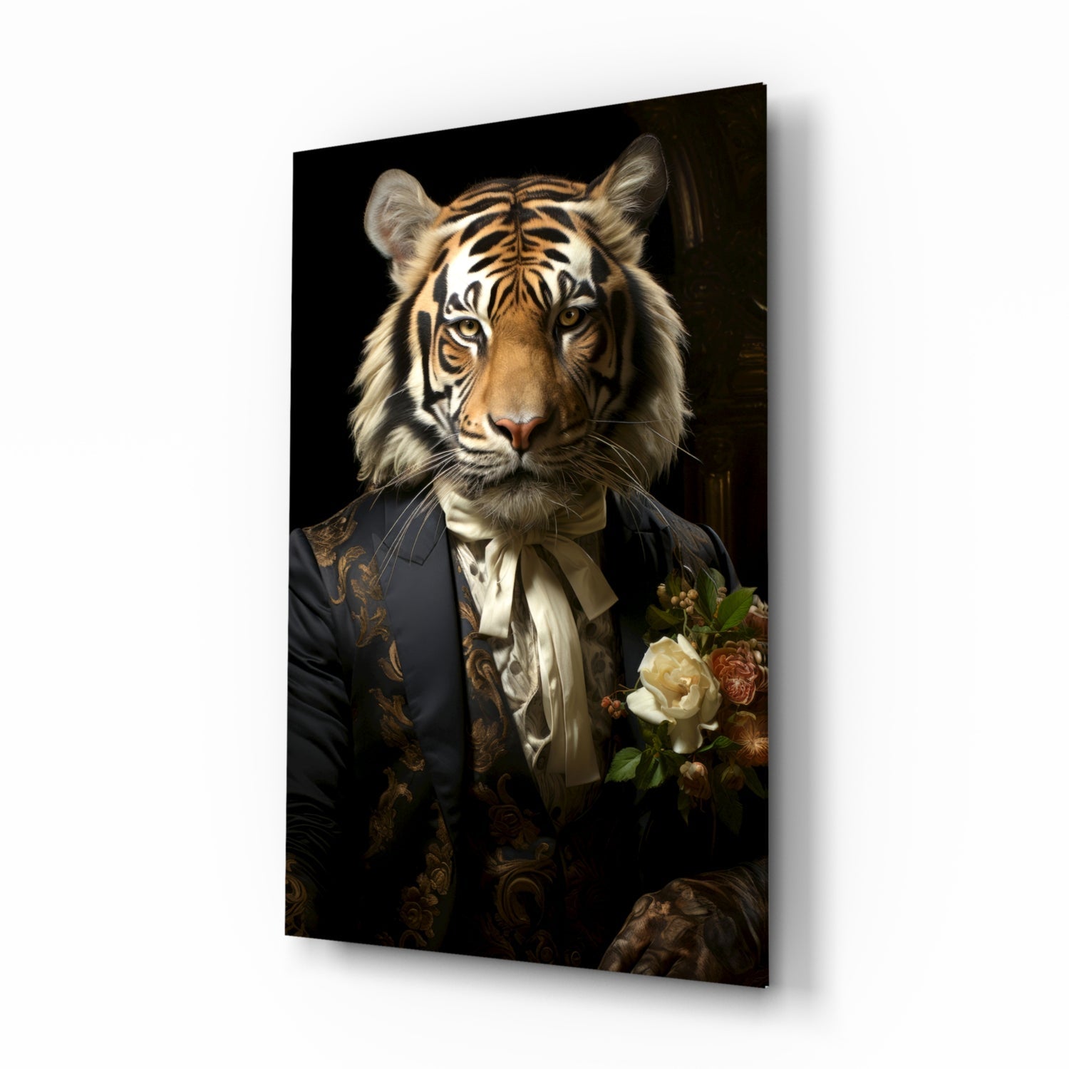 Gentleman Glass Wall Art|| Designer's Collection.