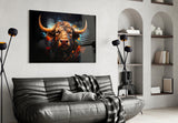 Bull Glass Wall Art|| Designer's Collection.