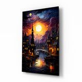 Moonlight Glass Wall Art|| Designer's Collection.