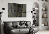 Rectangles Glass Wall Art|| Designer's Collection.