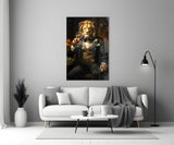 Gentleman Glass Wall Art|| Designer's Collection.