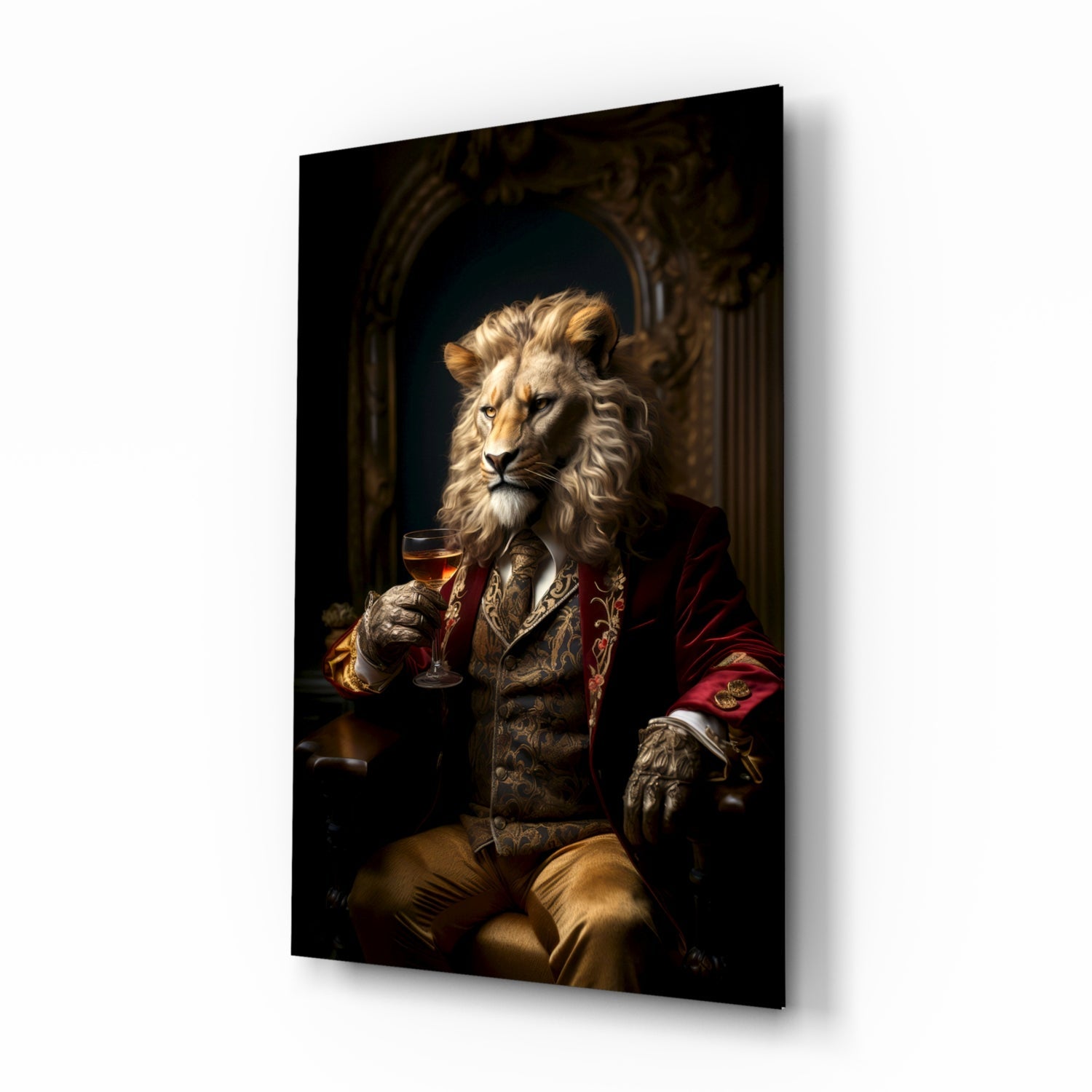 Gentleman Glass Wall Art|| Designer's Collection.