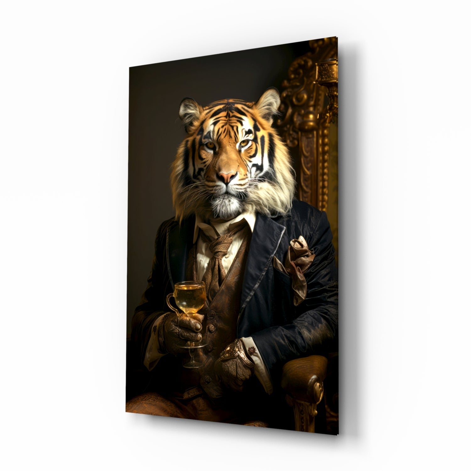 Gentleman Glass Wall Art|| Designer's Collection.