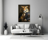 Gentleman Glass Wall Art|| Designer's Collection.
