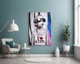 I Love Life Glass Wall Art || Designer Collection.