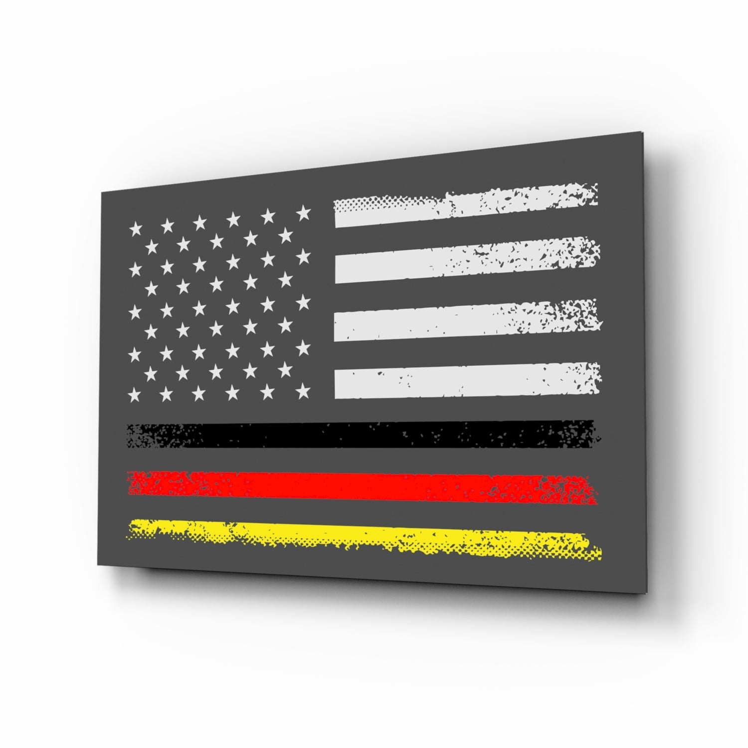 USA- Germany Flag Glass Wall Art || Designer Collection