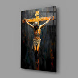 Cross Glass Wall Art || Designer Collection.