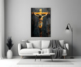Cross Glass Wall Art || Designer Collection.