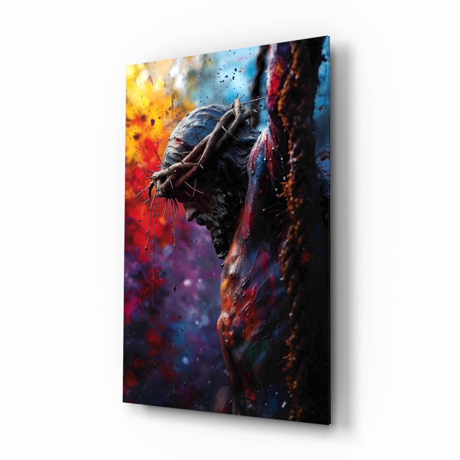 Cross Glass Wall Art || Designer Collection.