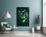 Wolf Glass Wall Art || Designer Collection.