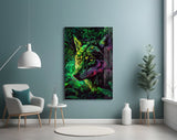 Wolf Glass Wall Art || Designer Collection.