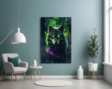 Wolf Glass Wall Art || Designer Collection.