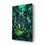 Wolf Glass Wall Art || Designer Collection.