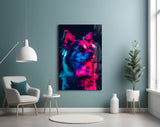 Dog with Glasses Glass Wall Art || Designer Collection.