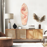 Pinky Swirl Glass Wall Art