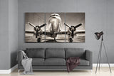 Plane Mega Glass Wall Art