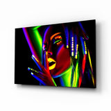 Female Portrait 28 Glass Wall Art.