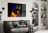 Female Portrait 33 Glass Wall Art.