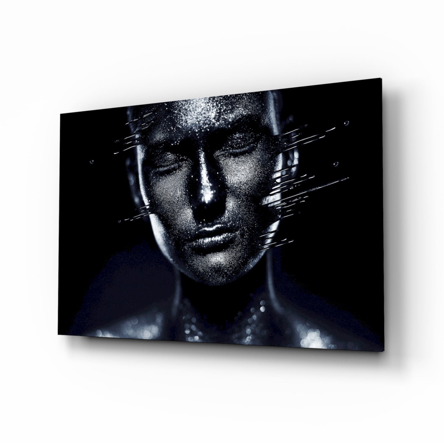 Female Portrait 35 Glass Wall Art.