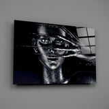 Female Portrait 36 Glass Wall Art.