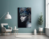 Woman Portrait 38 Glass Wall Art.