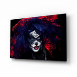 Woman Portrait 41 Glass Wall Art.