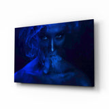 Smoke and Woman Glass Wall Art.