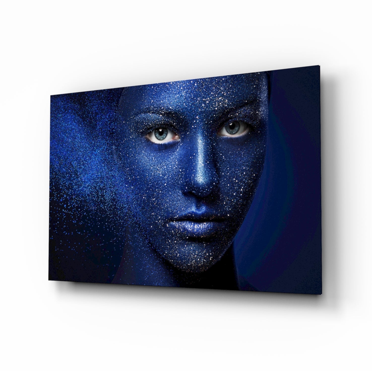 Woman Portrait 43 Glass Wall Art.