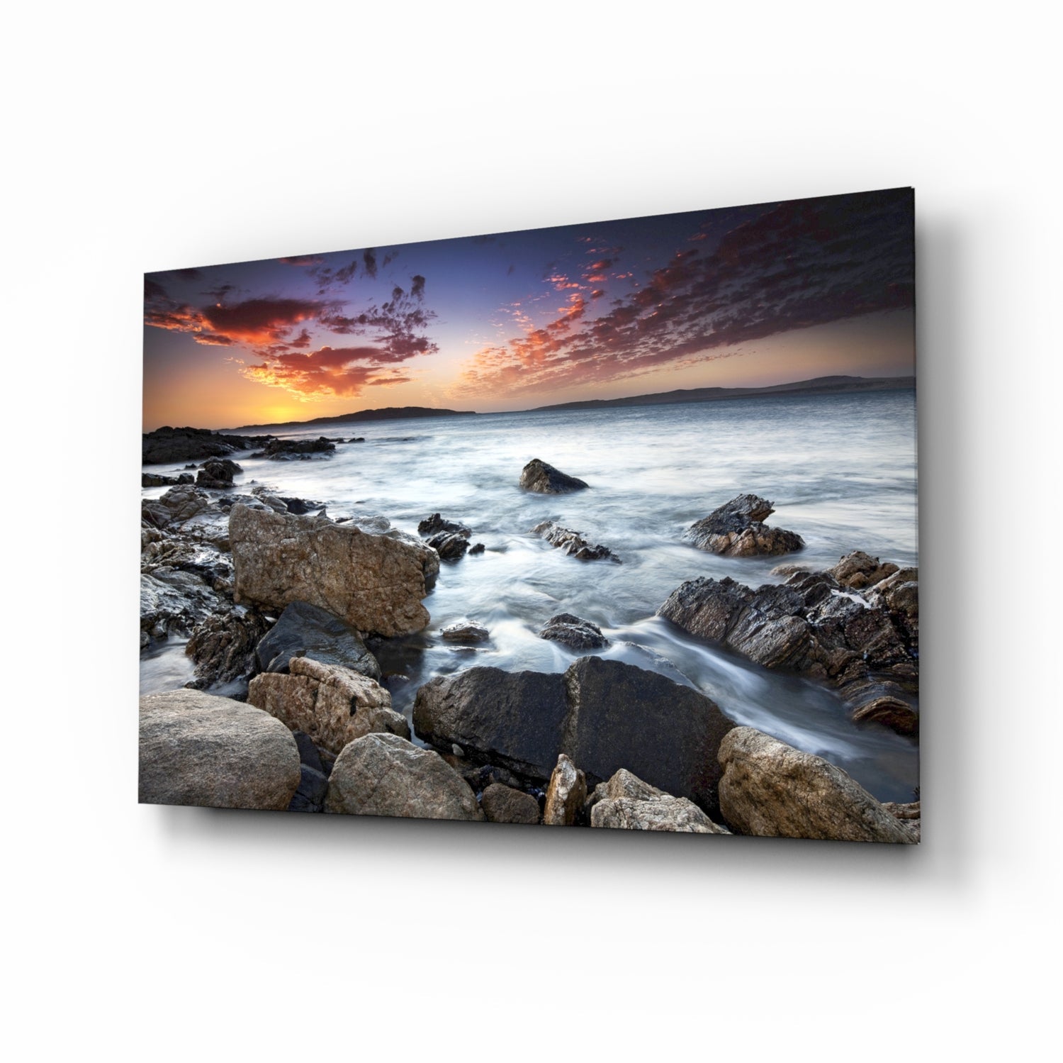 Sea Landscape Glass Wall Art.