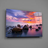 Sunset at Sea Glass Wall Art.