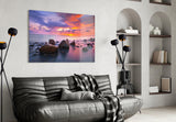 Sunset at Sea Glass Wall Art.