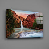Waterfall Glass Wall Art.
