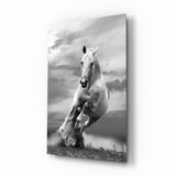 Running Horse Glass Wall Art.