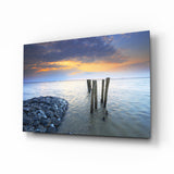 Sea Landscape Glass Wall Art.