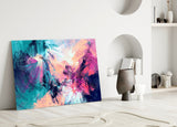 Abstract Glass Wall Art.