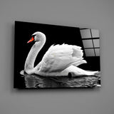 Swan Glass Wall Art.