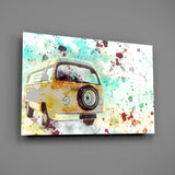 Illustration Vosvos Glass Wall Art.