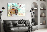 Illustration Vosvos Glass Wall Art.