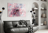 Illustration Bicycle Glass Wall Art.