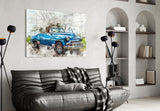 Classic Chevrolet Glass Wall Art.