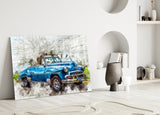 Classic Chevrolet Glass Wall Art.