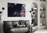 Floral Pattern Glass Wall Art.