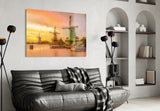 Windmills Glass Wall Art.