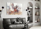 Running Horses Glass Wall Art.