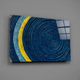 Colored Spiral Glass Wall Art.