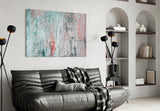 Oil Art Effect Abstract Pattern Glass Wall Art.